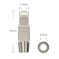 Đầu bấm hạt mạng Cat7 STP không dùng kìm bấm, chống nhiễu, Picolink PL-KT7