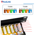 Thanh Đấu Nối Patch Panel 24 Cổng Cat5 STP 1U PicoLink PL-S1U24-C5 Chuẩn 19