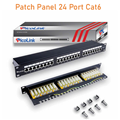 Thanh Đấu Nối Patch Panel 24 Cổng Cat6 STP 1U PicoLink PL-S1U24-C6 Chuẩn 19