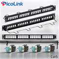 Thanh Đấu Nối Patch Panel 24 Port Cat5 PicoLink PL-S1U24D-C5 Chuẩn Rack 19