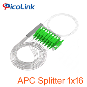Bộ Chia Sợi Quang PLC 1x16 SC/APC, 1 Đầu Vào 16 Đầu Ra Lắp ODF Và Hộp Phối Quang