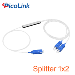 Bộ Chia Sợi Quang PLC 1x2 SC/UPC,1 Đầu Vào 2 Đầu Ra Lắp ODF Và Hộp Phối Quang