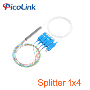 Bộ Chia Sợi Quang PLC 1x4 SC/UPC,1 Đầu Vào 4 Đầu Ra Lắp ODF Và Hộp Phối Quang