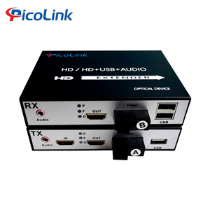 Bộ Chuyển Đổi HDMI Sang Quang 20Km Có USB Và Audio 3.5 Picolink PL-HDMI-USB-20S