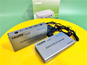 Bộ Chuyển HDMI Qua Cáp Mạng LAN 200M Chuẩn 4K USB KVM PL-HDMI200AB-4K