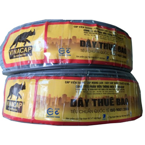 Cáp Điện Thoại VINACAP 2 Đôi 4 Lõi 2x2x0.5 Dùng Trong Nhà