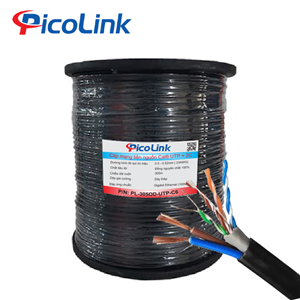 Cáp Mạng PicoLink PL-305LN-UTP-C6, CAT6 UTP +2C Liền Nguồn Lõi Đồng 305M
