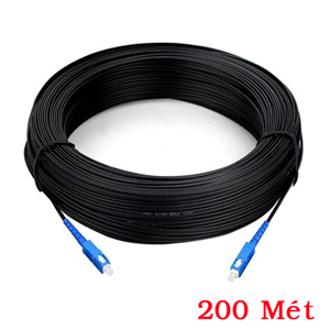 Cáp Quang 1FO Bấm Sẵn 2 Đầu SC PicoLink PL-1FOSC-200 - Dây Quang Đơn Mode 200M