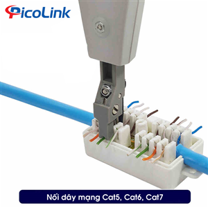 Đầu Nối Cáp Mạng RJ45, Phiến nối cáp Cat5 Cat6 Gigabit PicoLink PL-102