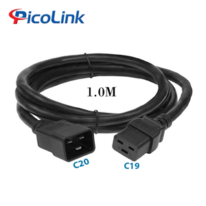 Dây Nguồn C19 C20 Lõi Đồng 3*2.5mm2 Dài 1M Chính Hãng Cho UPS, PDU, Server