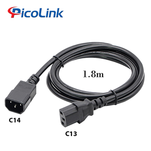 Dây nguồn PL-13C14L1.8m, C13 C14 lõi 3*1.5mm2 dài 1.8m