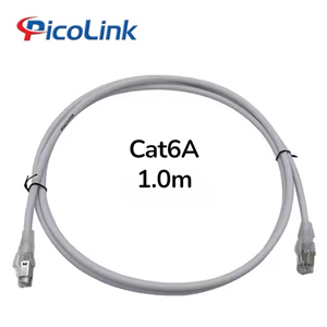 Dây Nhảy Mạng FTP Cat6A 1M PicoLink PL-6A010M, Patch Cord 10Gbps Chống Nhiễu
