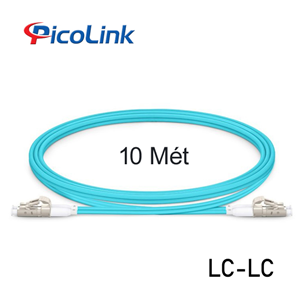 Dây Nhảy Quang Đa Mode OM3 LC-LC 10 Mét Sợi Đôi PicoLink PL-LCLC10D