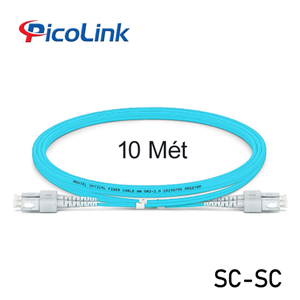 Dây Nhảy Quang Đa Mode OM3 SC-SC 10 Mét Sợi Đôi PicoLink PL-SCSC10D
