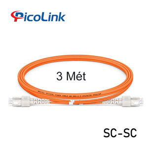 Dây Nhảy Quang Đa Mode SC-SC 3 Mét Sợi Đôi PicoLink PL-SCSC03M