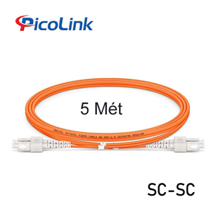 Dây Nhảy Quang Đa Mode SC-SC 5 Mét Sợi Đôi PicoLink PL-SCSC05M
