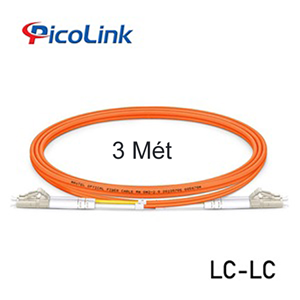 Dây Nhảy Quang Multimode LC-LC 3 Mét Sợi Đôi PicoLink PL-LCLC03M
