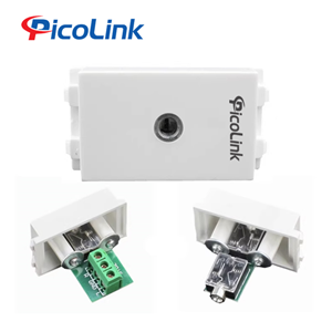 Hạt Ổ Cắm Audio Jack 3.5mm, Nhân Audio Âm Tường PicoLink PL-AD01 Chuẩn Wide