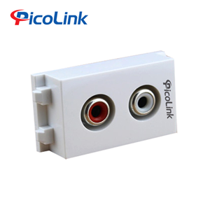 Hạt Ổ Cắm Audio Jack RCA, Nhân Audio Jack RCA PicoLink PL-AD02 Chuẩn Wide