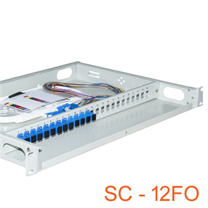 Hộp Phối Quang ODF 12FO PicoLink PL-12SFO-SC, ODF SC/UPC Lắp Tủ Rack 19