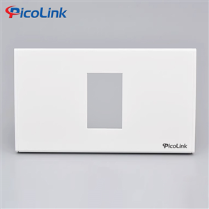 Mặt ổ cắm Picolink PL-M191-01, gắn đế âm tường loại 1 cổng hình chữ nhật