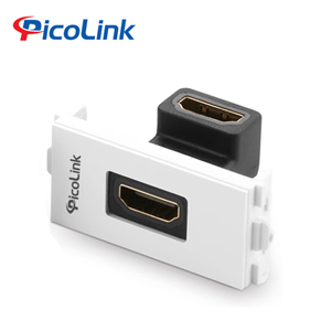 Hạt Ổ Cắm HDMI, Nhân HDMI Âm Tường PicoLink PL-HD90 Gấp 90 Độ Chuẩn Wide