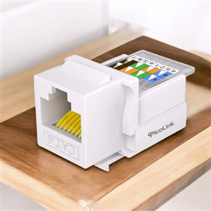 Hạt Nối Cáp Mạng RJ45, Nhân mạng RJ45 Cat6, Modul Rack Cat6, PicoLink PL-1919-6V
