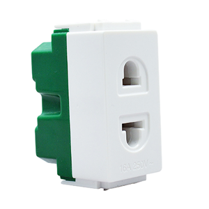 Ổ Cắm Điện Đơn 16A, Hạt Ổ Cắm Điện 2 Chấu PicoLink PL-Wide102W Chuẩn Wide