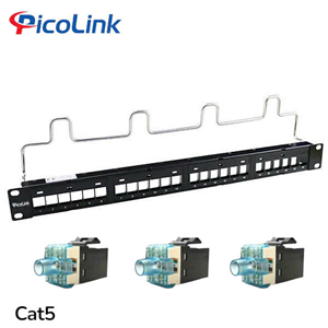 Thanh Đấu Nối Patch Panel 24 Port Cat5 PicoLink PL-S1U24D-C5 Chuẩn Rack 19