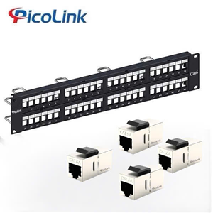 Thanh đấu nối Patch Panel 48 cổng Cat6A FTP 2U PicoLink PL-F2U48P-C6A