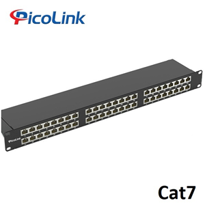 Thanh Đấu Nối Patch Panel 48 Cổng RJ45 Cat7 PicoLink PL-S2U48-C7 Chuẩn Rack 19