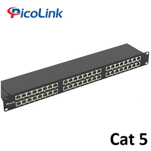 Thanh Đấu Nối Patch Panel Cat5 48 Cổng PicoLink PL-S2U48-C5 2U Rack 19