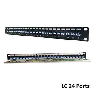 Thanh Đấu Nối Patch Panel Quang 24 Cổng LC PicoLink PL-LC24P, Chuẩn Rack 19