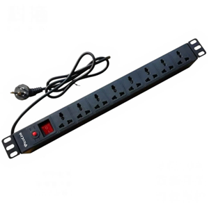 Thanh Nguồn PDU 8 Ổ Cắm 3 Chấu 10A PicoLink PL-PDU8-10A Cho Tủ Rack 19 Inch