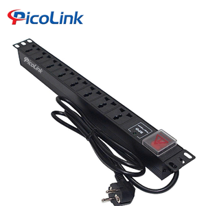 Thanh Nguồn PDU Chống Sét 8 Ổ Cắm Đa Năng PicoLink PL-PDU-CS8 Chuẩn Rack 19 Inch