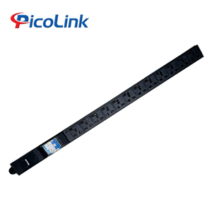 Thanh Nguồn PDU Đa Năng 12 Ổ Cắm Dọc 32A Dùng Cho Tủ Mạng Picolink PL-12PD-32A