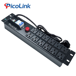 Thanh Nguồn PDU Đa Năng 12 Ổ Cắm Ngang 32A Picolink PL-12D-32A
