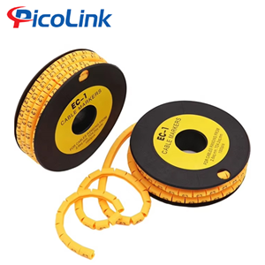 Vòng Đánh Dấu Dây Mạng Số Cat5 Bằng Cao Su (0-9)