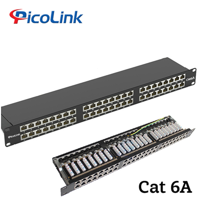 Thanh Đấu Nối Patch Panel 48 Cổng RJ45 Cat6A PicoLink PL-S2U48-C6A